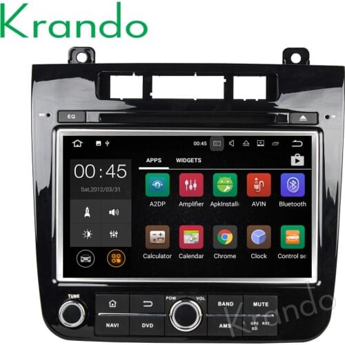 Krando 7" Android 8.0 car dvd multimedia player system for VW Toureg 2010-2014 audio radio gps navigation BT