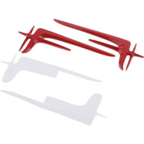 2 Pieces Car Metal Decal Stickers for Mercedes-Benz C-Class E-Class Red