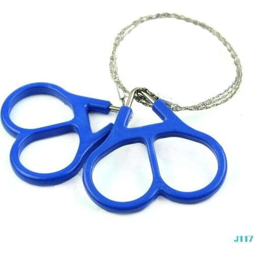 Free Shipping Outdoor Scroll Steel Wire Saw Emergency Travel Camping Hiking Survival Tool H02