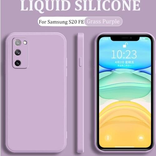 For Samsung S20 FE M51 A31 Liquid Silicone Soft Camera Full Protect Cover For Samsung S20 FE 5G A32 4G S21 Plus Ultra Case Shell