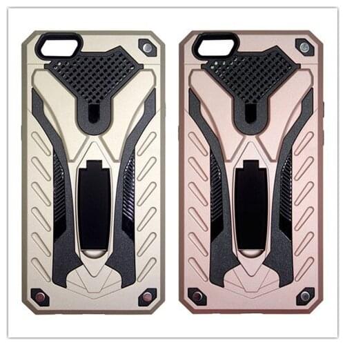 For Vivo Y71 360 Protective Rugged Armor Slim Back Phone Case For Vivo Y71 Soft TPU Hard PC Cover With Kickstand Shockproof Case