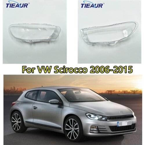 For Volkswagen VW Scirocco 2006-2015 Headlight Lens Cover Headlamp shell Clear Lampshade Lens Shell