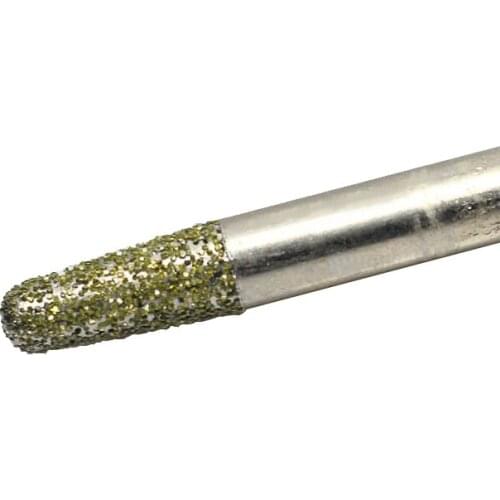 1pc 20deg 8*7mm cnc router Electroplated diamond stone carving tool stone engraving machine cutter stone cutting bits