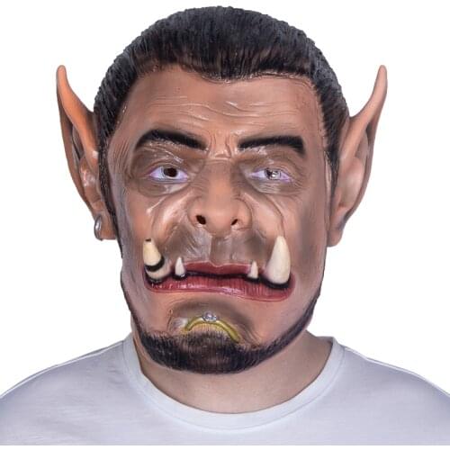 Game Cosplay Durotan Latex Mask Halloween Fancy Dress Party Props Orc Costume Headgear