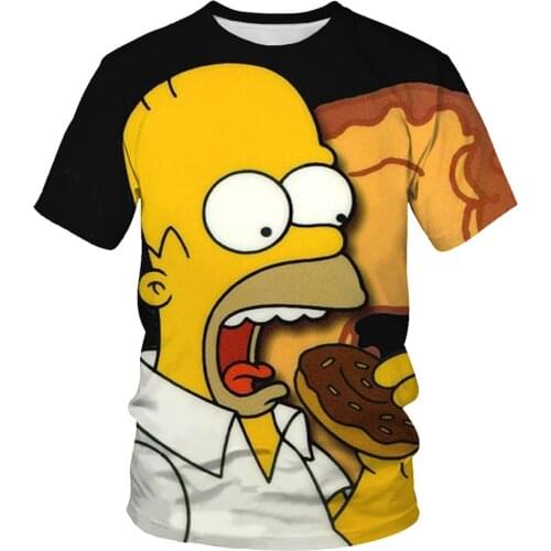 Fashionable and funny 3D digital graphic T-shirt summer mens Harajuku cartoon oversized T-shirt best family parent-child wear