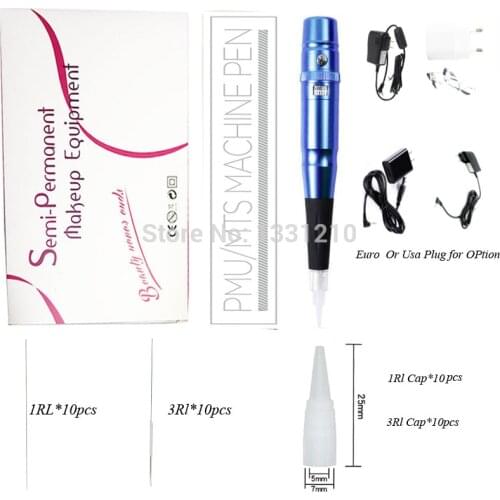Swiss Queit Motor Kit Dermógrafo Micropigmentação Profissional Permanent Makeup Eyebrow Eyeliner Lip Tatoo Gun