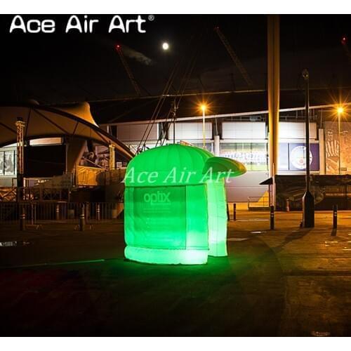 Bespoke inflatable hate shaped booth tent,pavilion kiosk for stadium and advertising