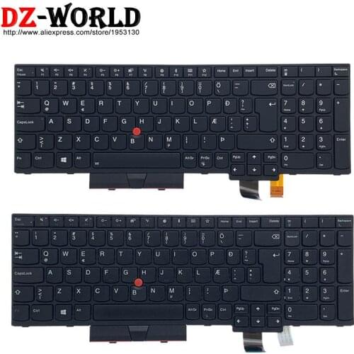 New Original IC Icelandic Backlit Keyboard for Lenovo Thinkpad T570 P51S T580 P52S Laptop Backlight Teclado 01ER598 01ER557
