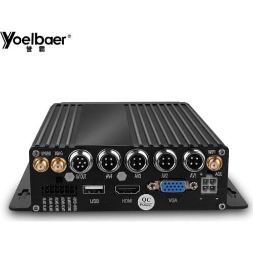 New Arrival Mini SD Card AHD 1080P H.264 4 Channel Mobile Car DVR Realtime Video Recorder With WIFI 3G 4G GPS