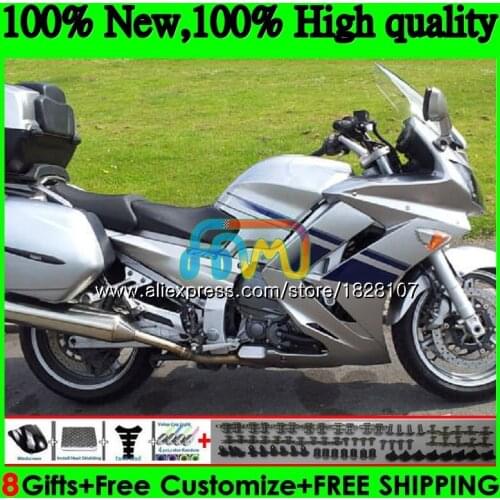 FJR1300A For YAMAHA FJR-1300 FJR1300 01 02 03 05 06 07 119BS.9 Gloss silver FJR 1300 2001 2002 2003 2004 2005 2006 2007 Fairing