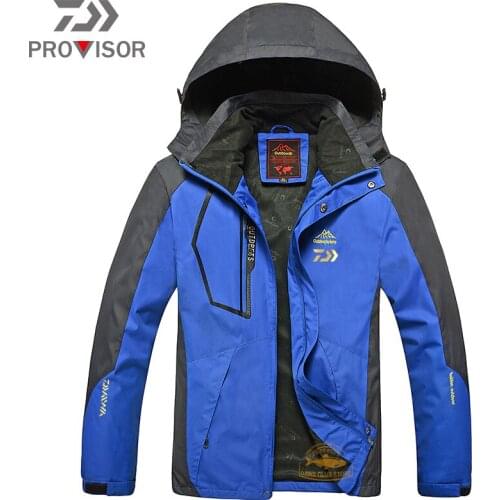Fishing Clothes DAIWA Mens Outdoor Fishing Mountaineering Windproof Clothes Waterproof Single Layer Large Size Hiking Jacket