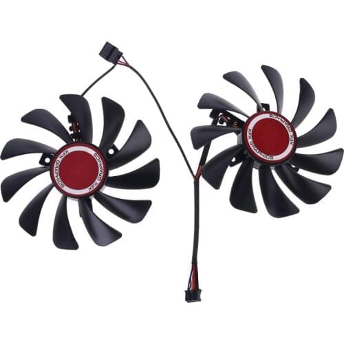 2pcs 95mm FDC10U12S9-C CF1010U12S Cooler Fan Replace for XFX Radeon RX580 RX590 Graphics Card Cooling Fan