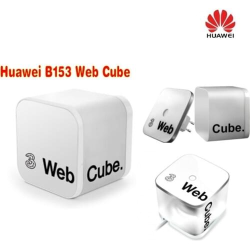 Unlocked Huawei B153 Web Cube Wireless Router Wi-Fi 802.11b/g/n 3G HSDPA WCDMA 7.2Mbps Modem 2100/900MHz Mobile Broadband