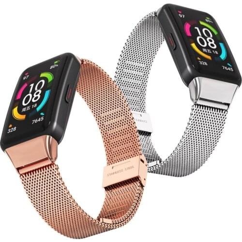 For Huawei Honor Band 6 Smart watch Wristband Bracelet Replacement Watch Strap For Huawei Band 6 Wrist Strap Metal Band