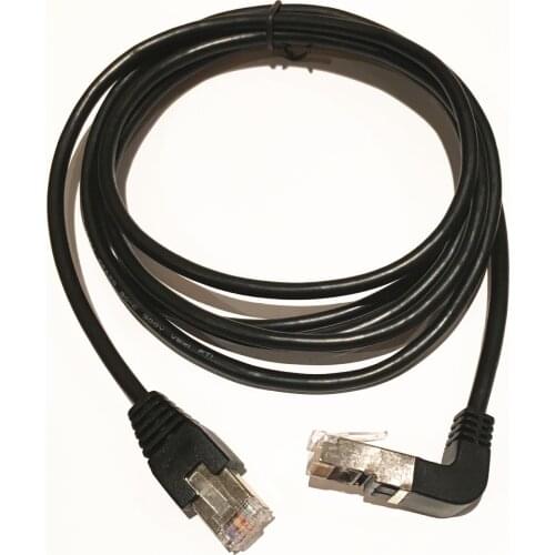 Cat5 RJ45 Down Angle Network Cable, 5m RJ45 Male to Down ward Male 90 Degree Cat 5 Ethernet Cable Cord