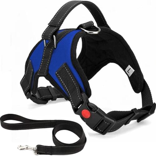 Dog Harness No Pull Saddle Style Adjustable Vest for Medium Large Pet Walk Lead Chest Strap for German Shepherd Husky Sled Dog
