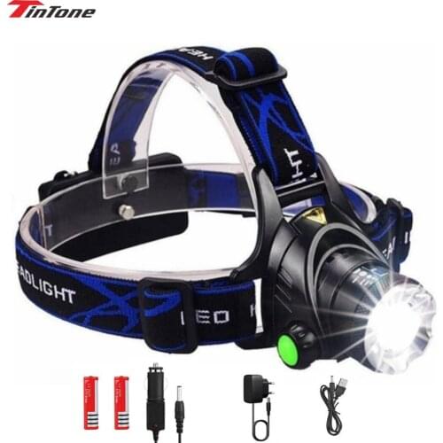 8000LM LED Headlight T6 Waterproof Torch 18650 Battery for Fishing Hunting