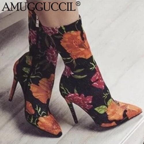Customize 2020 Plus Big Size 35-43 Black Zipper Fashion High Heel Females Girl Ladies Mid Calf Autumn Winter Women Boots X1819