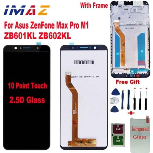 IMAZ 5.99" LCD for Asus ZenFone Max Pro M1 ZB601KL ZB602KL LCD Display Touch Screen Panel Digitizer with Frame For X00TD X00 LCD