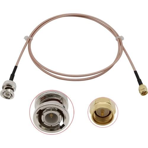 1Pcs RG316 RF Coaxial Coax Cable SMA Male Plug to BNC Male Plug Connector Extension Jumper Pigtail Wire Length 10CM-100CM