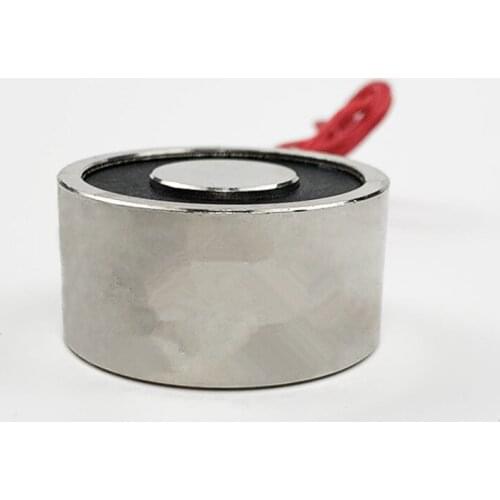 1pc Holding Magnets Solenoid DC 12V 24V Electromagnet P40(40mm Dia. 20 25mm Height) P45(45mm Dia. 30mm Height) P49(49 X 21MM)