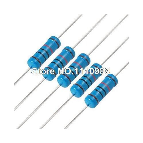 100pcs 3 Watts Axial Metal Film Resistor 10K Ohm 3W 1
