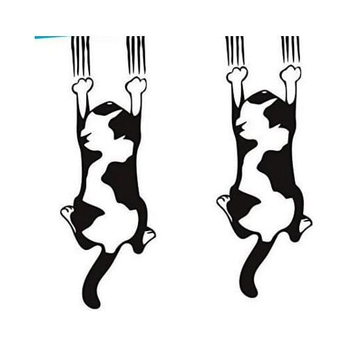 35x12cm Falling Cat Car Sticker Car Body Stickers Window Door Decal Top Quality Waterproof ZP043