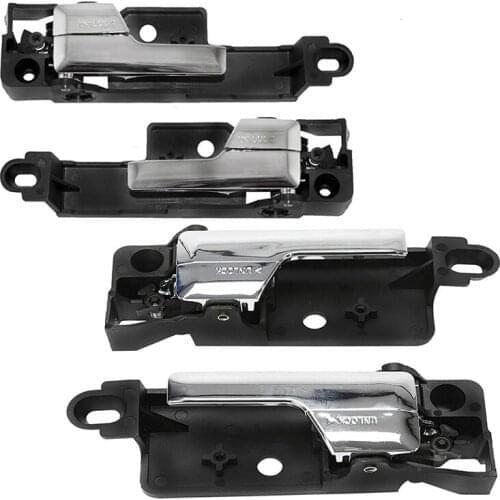 4PCS Font + Rear Right Left Chrome Inside Interior Door Handle for Ford Fusion Mercury Milan Lincoln Mkz Zephyr Car Door Handle