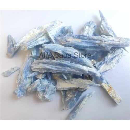 50g Natural Rought Blue Crystal Raw Kyanite Stones Mineral Specimens Decorative Stones