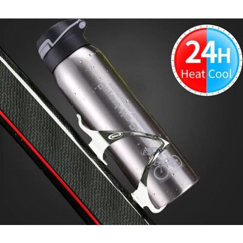 500ml Mountain Bike Bicycle Kettle Riding Aluminum Alloy Water Cup Sports Kettle Thermos Cup Warm-keeping
