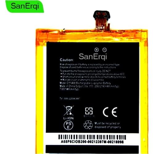 2140mAh Mobile Phone Battery C11-A68 For Asus PadFone 2 Phone A68 PadFone2 Battery Batteryies SanErqi