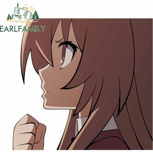 EARLFAMILY 13cm x 12.1cm For Toradora Fine Car Stickers Personality Decal Creative Sticker DIY Occlusion Scratch Decoration