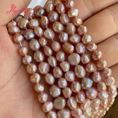 3-4/5-7mm Natural Freshwater Pearl Purple Freeform Bead Loose Natural Stone Beads For DIY Necklace Bracelet Jewelry Making 14.5"