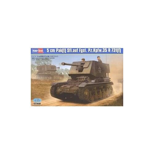 Hobby Boss 1/35 scale tank models 83808 5cm Pak(t) Sfl.auf Fgst. Pz.Kpfw.35R 731(f)