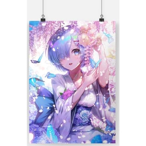 Canvas Wall Art Home Decorative Rem HD Printed Re Zero Poster Painting Modern Japanese Anime Character Modular For Living Room