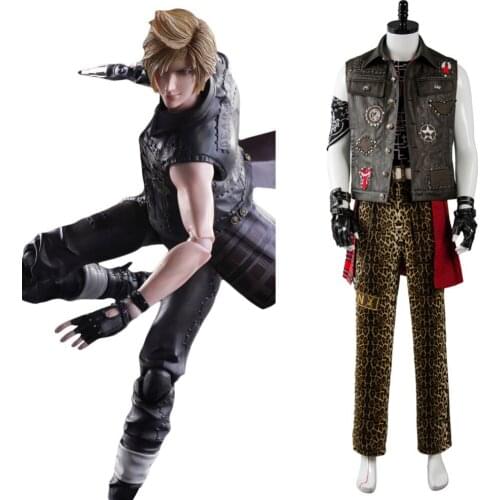 Final Fantasy XV FF15 Prompto Argentum Cosplay Costume Outfit Original Cosplay Costume High Quality Halloween Party Custom Made