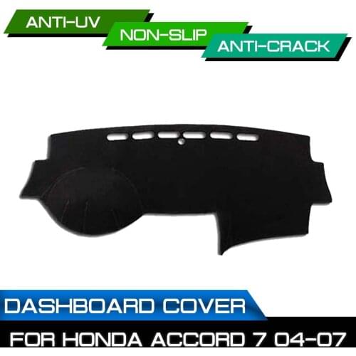 Car Dashboard Mat Anti-dirty Non-slip for Honda Accord 7th 2004 2005 2006 2007 Dash Cover Mat UV Protection Shade Sticker