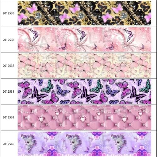 Butterfly Lover Ribbon Printed Jewelry Flower Grosgrain/Satin Tape for DIY Crafts Japanese 5 Yards Hair Bows DIY Accessories