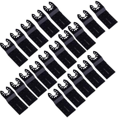 LETAOSK 20pc 32mm Carbon Steel Oscillating Multi Tool Blades Saw Cutter BI-Metal fit for Makita Bosch Fein Multimaster