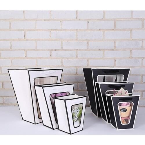 Marble trapezoid flower packaging paper bag коробка упаковка gift bags подарочные коробки Коробка подарков пакетики упаковочные