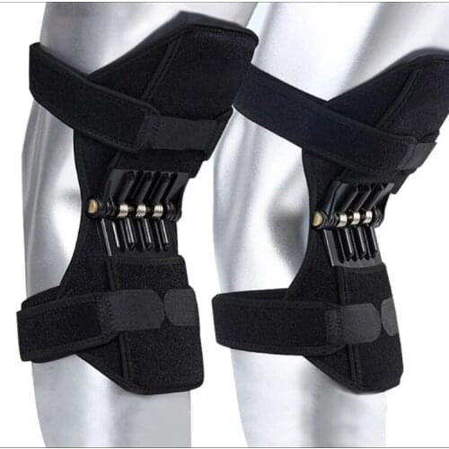 Joint Support Knee Pads Breathable Non-Slip Power Lift Joint Knee Pads Powerful Rebound Spring Force Knee Booster Leg Protector