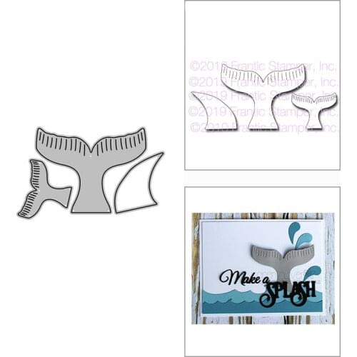 2021 New Fish Tails and Fin Metal Cutting Dies for DIY Scrapbooking Decoration and Card Making Paper Craft Embossing No Stamps