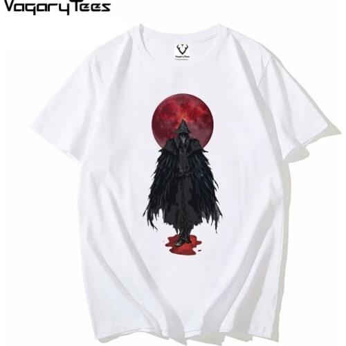 NEW 2021 Hunter and Blood Moon print Mens T shirt o-neck summer tops tee cool unisex tshirt men clothes