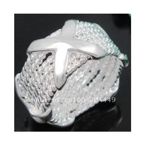 Directly factory price,Outstanding quality. Free Ship ping S925 Silver color Jewelry jewelry ,ring...R04