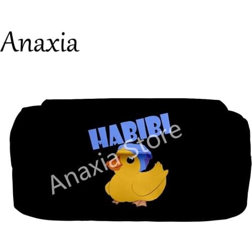 Quackity dream smp 3D School large clutch bag, suitable for girls, boys, teenagers, cute double Kawaii pencil case mini bags