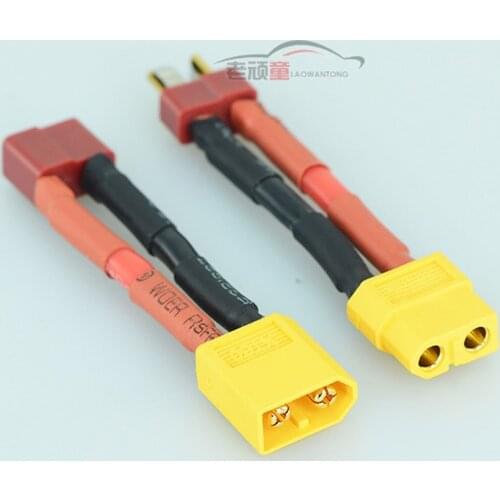 RC remote control car model car charger adapter cable T plug female head to XT60 male head T plug male head to XT60 female head