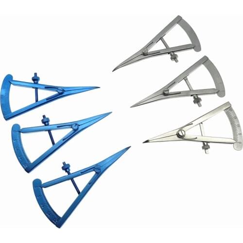 Screw adjustment styles Caliper Stainless Steel/ Titanium Alloy Eyelid Caliper 20mm Straight Ophthalmic