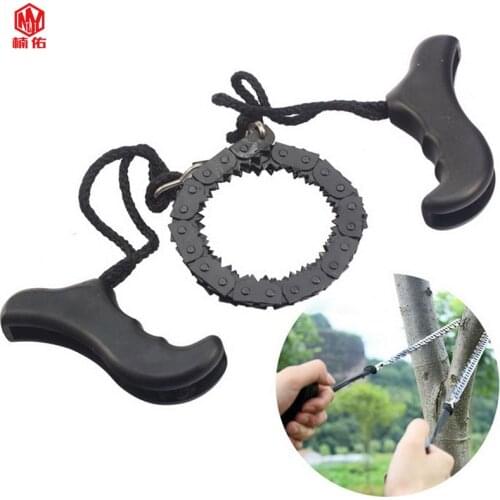 1PC Outdoor Hand Saw Wire Saw Portable Pocket Logging Saw Foldable Chain Saw Outdoor EDC Multifunction Survival Tool