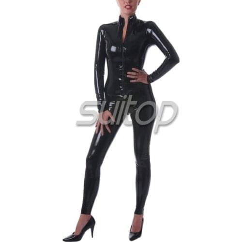 Customize high quality adult latex bodysuit catsuit latex catsuit Teddies Bodysuits SUITOP