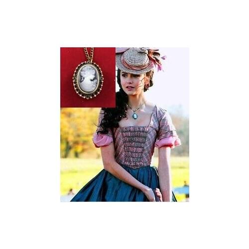 ZRM 20pcs/lot wholesale Fashion Vampire Diaries Katherines Cameo Pocket watch necklace movie jewelry,original factory supply